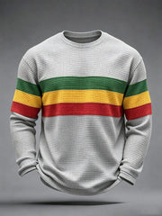 Men's Reggae Inspired Waffle Top