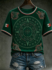 Women's Mexico Football Lover Art Short Sleeve T-shirt