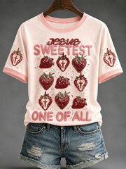 Women's "Jesus Sweetest One Of All” Faith Casual T-shirt