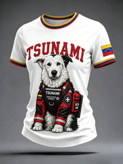 Women's Venezuela Hero Dog Tsunami Patriotic Dog Lover T-Shirt