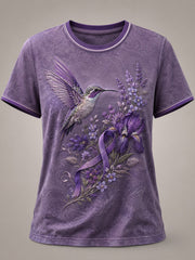 Women's Alzheimer's Awareness Printed T-shirt