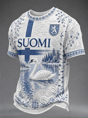 Men's Finland Lover Short Sleeve O-Neck T-Shirt