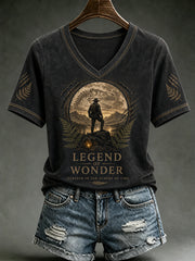 Women's Rip NZ Jurassic Legend Printed Short Sleeve T-shirt