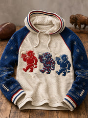 Men's Football Lover Bulls BUF Art Printed Hoodie