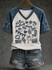 Women's Game Day Football Casual T-Shirt