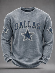 Men's Dallas Football Print Casual T-Shirt