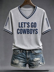 Women's Let's Go Cowboys Short-sleeved T-shirt