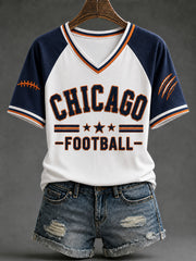 Women's Football Gameday Gift For Football Fans Short Sleeve T-shirt