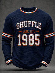 Men's Football Gameday Gift For Football Fans Waffle Long Sleeve T-Shirt