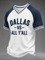 Men's Game Day Football Print Casual T-Shirt