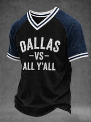 Men's Game Day Football Print Casual T-Shirt