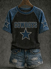 Women's Game Day Football Printed Casual T-Shirt