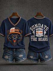 Women's Football Gameday Gift For Football Fans Short Sleeve T-shirt