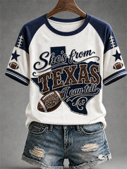 Women's Football Gameday Gift For Football Fans Casual Tee