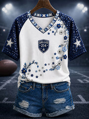 Women's Rugby Fan V-Neck T-Shirts
