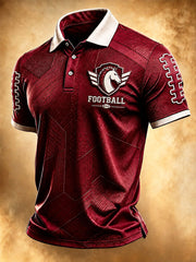 Men's University Football Fan Polo Shirt