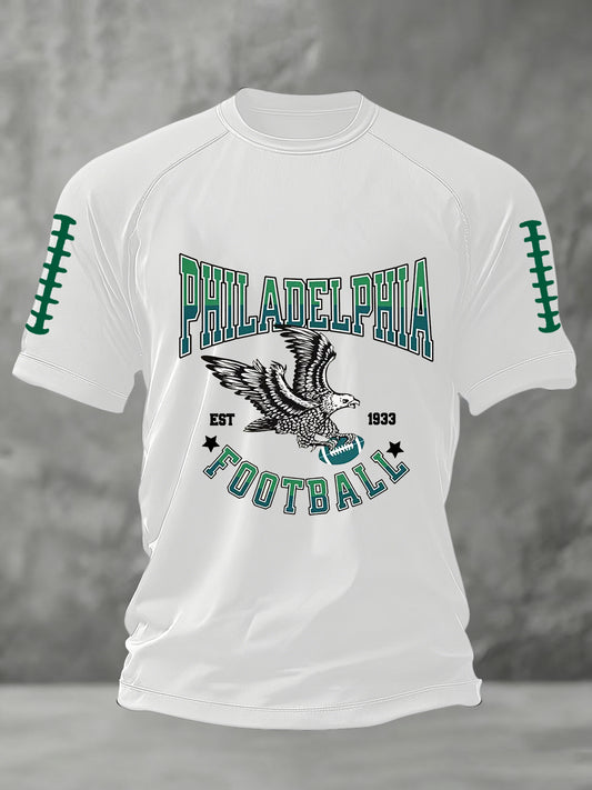 Men's Football Fans Lovers Gameday Short Sleeve T-shirt