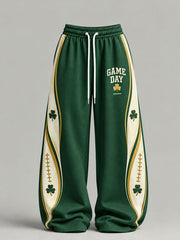 Women's Game Day Football Printed Casual Pants