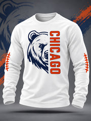 Men's Football Gameday Gift For Football Fans Casual Long Sleeve T-Shirt