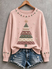 Women's Christmas Tree Cozy Knit Sweater