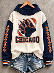 Women's Football Gameday Gift For Football Fans Print Sweatshirt