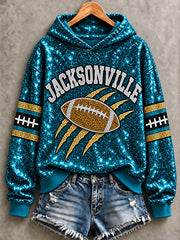 Women's Football Gameday Gift For Football Fans Regular Hoodie