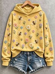 Women’s Bee and Floral Hoodie
