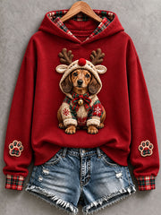 Women's Cute Dachshund Hoodie