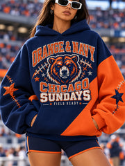 Women's Football Gameday Gift For Football Fans Casual Hoodie