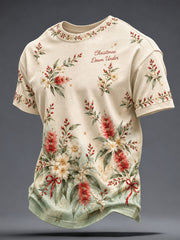Men's AU Merry Christmas Down Under Art Printed T-shirt