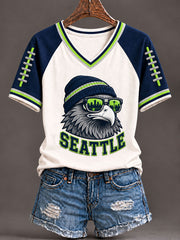 Women's Gift For Football Fans Casual Short-Sleeved T-Shirt