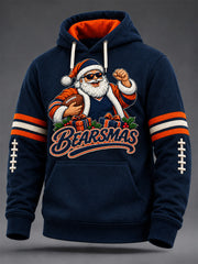 Men's Football Gameday Gift For Football Fans Print Oversized Drop-Shoulder Hoodie with Pockets