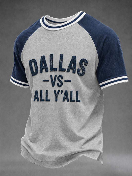 Men's Game Day Football Print Casual T-Shirt