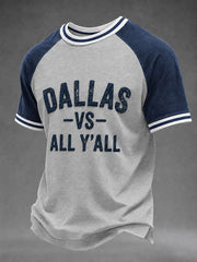 Men's Game Day Football Print Casual T-Shirt
