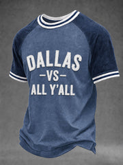 Men's Game Day Football Print Casual T-Shirt