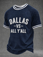 Men's Game Day Football Print Casual T-Shirt