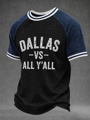 Men's Game Day Football Print Casual T-Shirt
