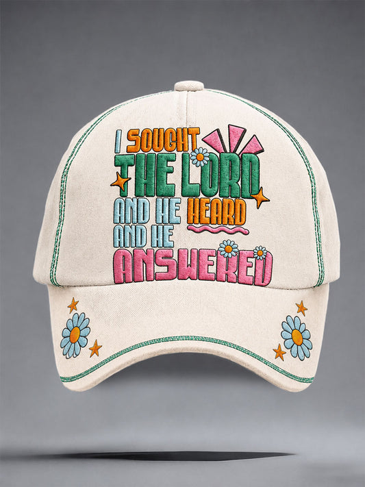 "I sought the lord and he heard and he answered" Unisex hats