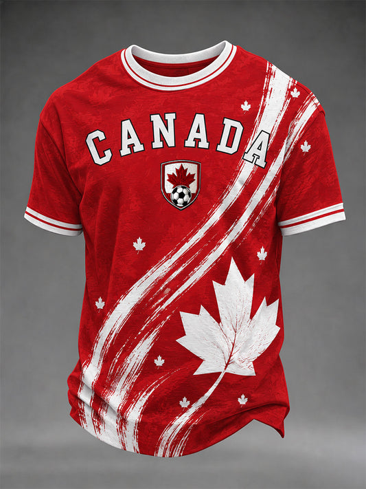 Men's Canada Soccer Graphic Print Casual Tee