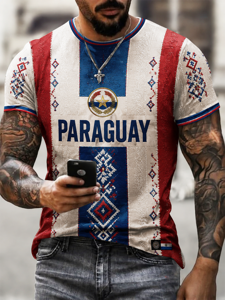 Men's PSRAGUAY Printed short sleeves t-shirt