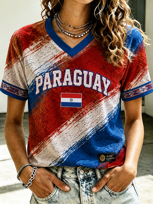 Women's PSRAGUAY Printed short-sleeved T-shirt