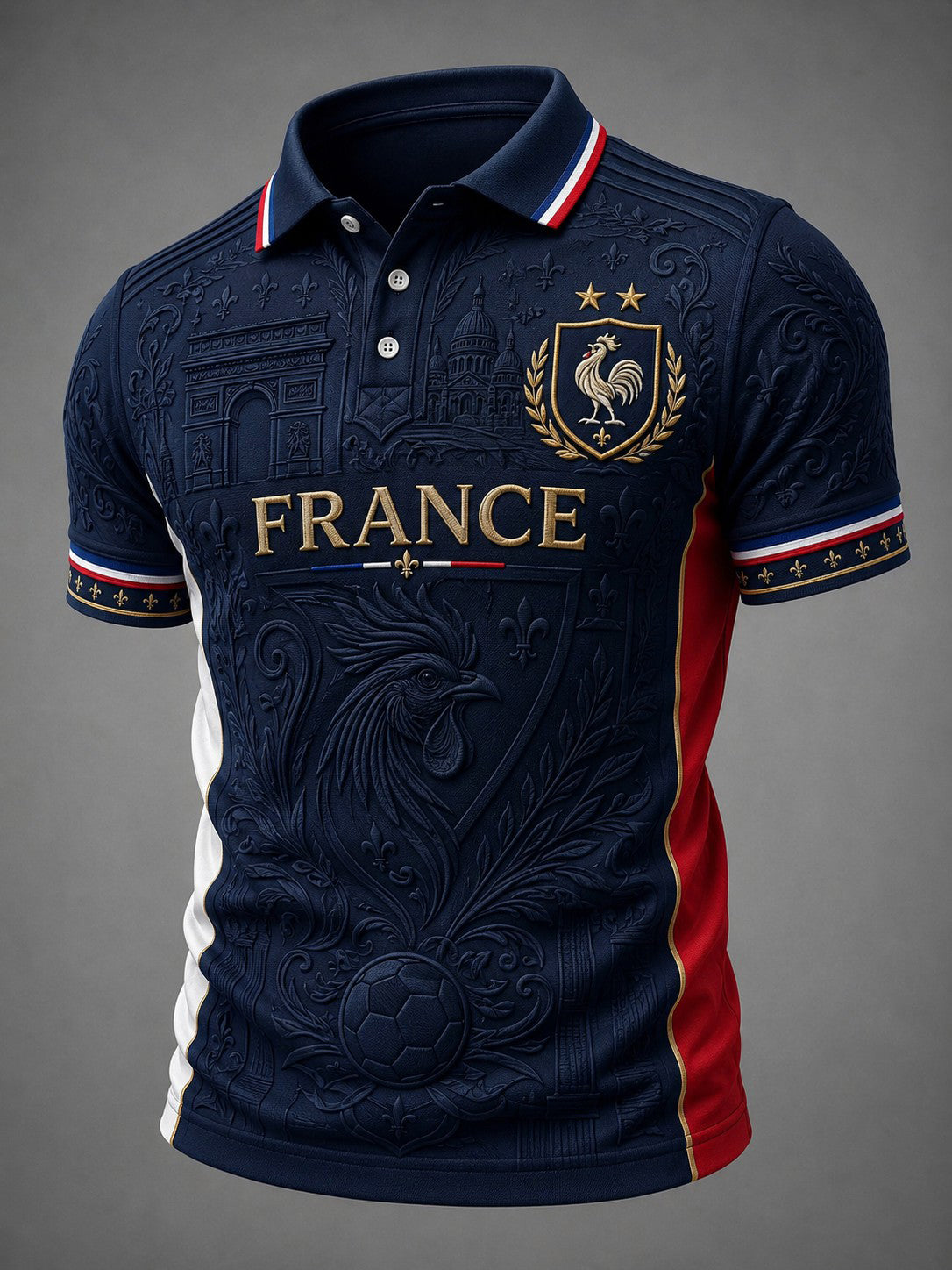 Men's France Football Printed Shirt