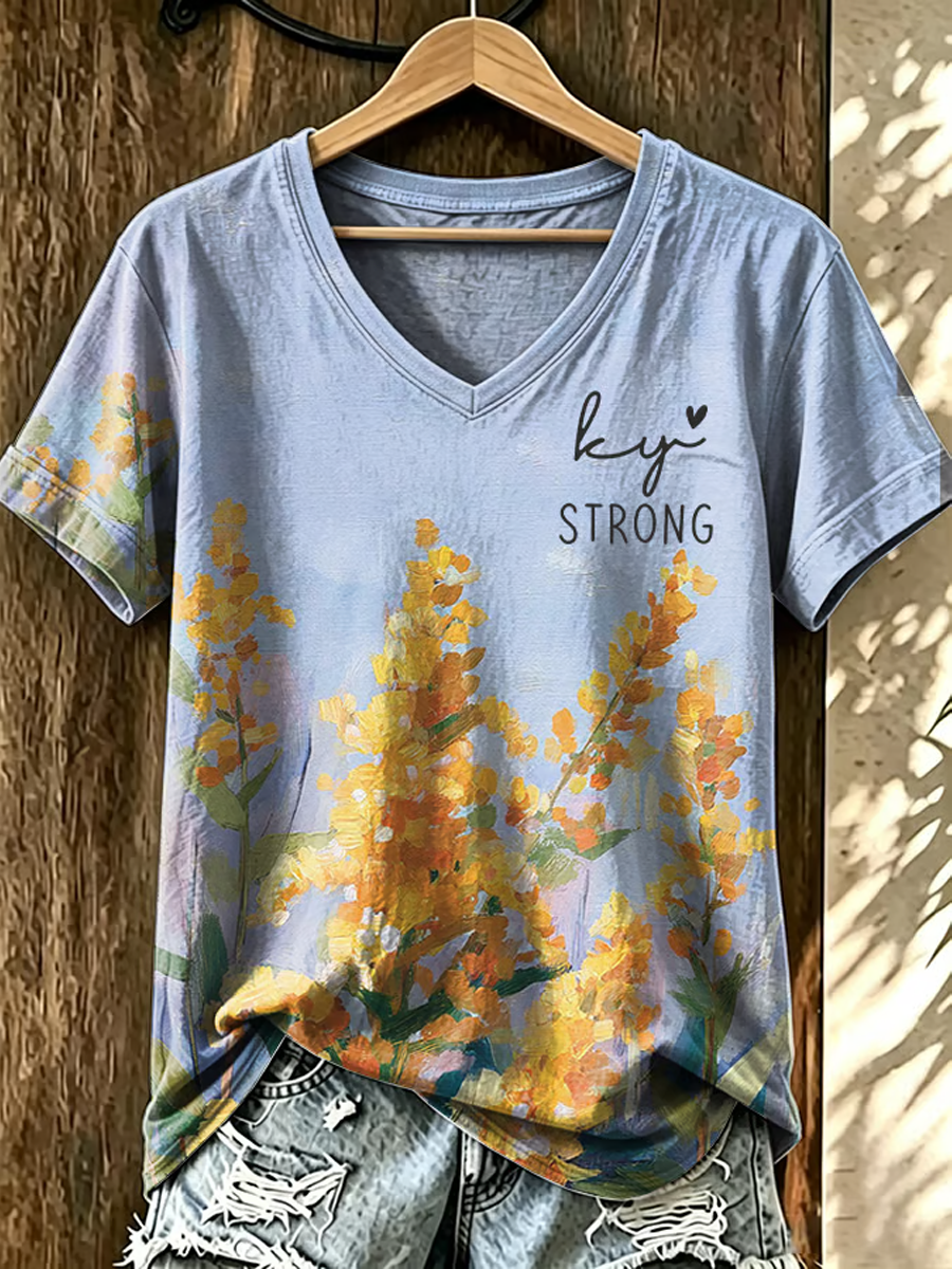 Women's Kentucky Strong Printed short-sleeved T-shirt