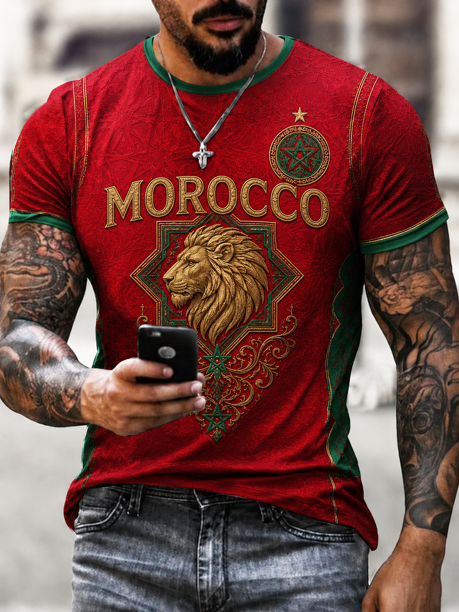 Men's Morocco Printed short sleeves t-shirt