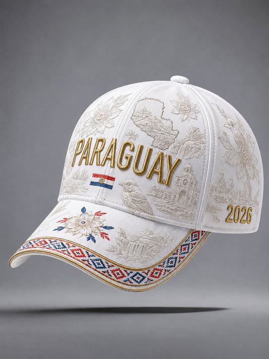Paraguay Football Printed Casual Unisex Cap