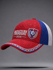 Unisex Paraguay Football Fan Gift Art Print  Hat