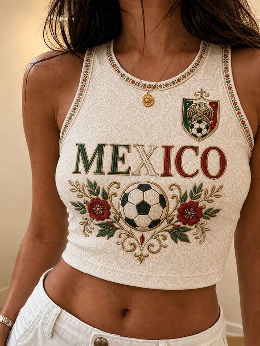 Women's Mexican Pride Print Casual Vest