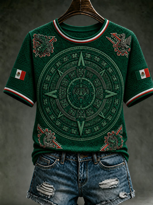 Women's Mexico Football Lover Art Short Sleeve T-shirt