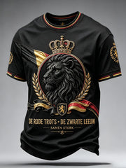 Men's Belguim Pride Art Printed T-shirt