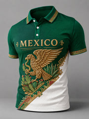 Men's Mexican Pride Printed Casual Polo